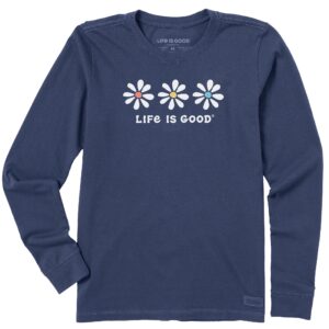 Women's 3 Daisies Long Sleeve Crusher Tee