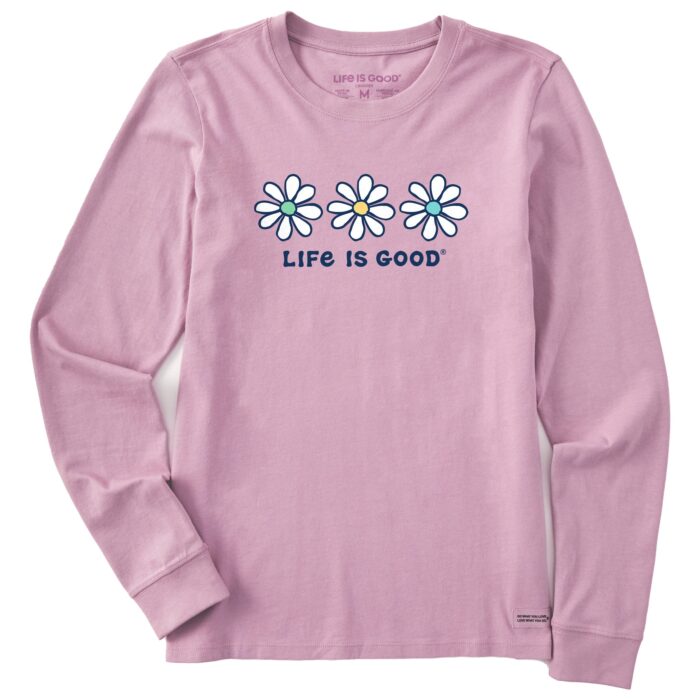 Women's 3 Daisies Long Sleeve Crusher Tee - Image 7