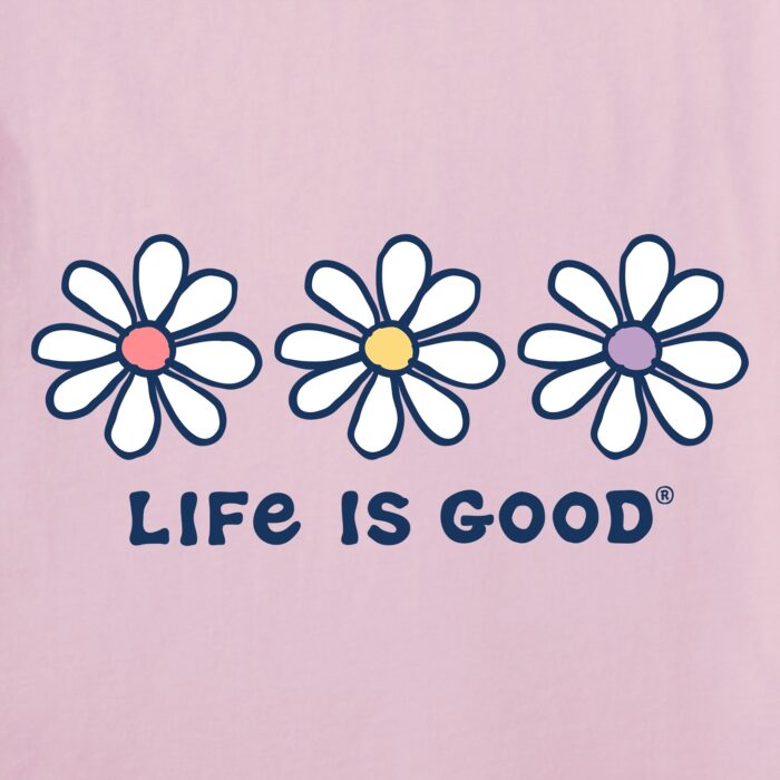Women's 3 Daisies Long Sleeve Crusher Vee - Image 2