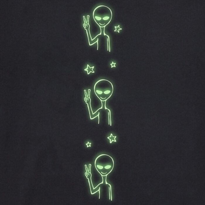 Women's Alien Peace Out Long Sleeve Crusher Boxy Tee - Image 3