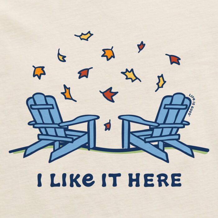 Women's Adirondacks I Like it Here Fall Long Sleeve Crusher Tee - Image 2