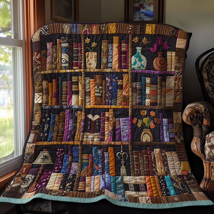 Book Lovers XR3008009CL Quilt - Image 5