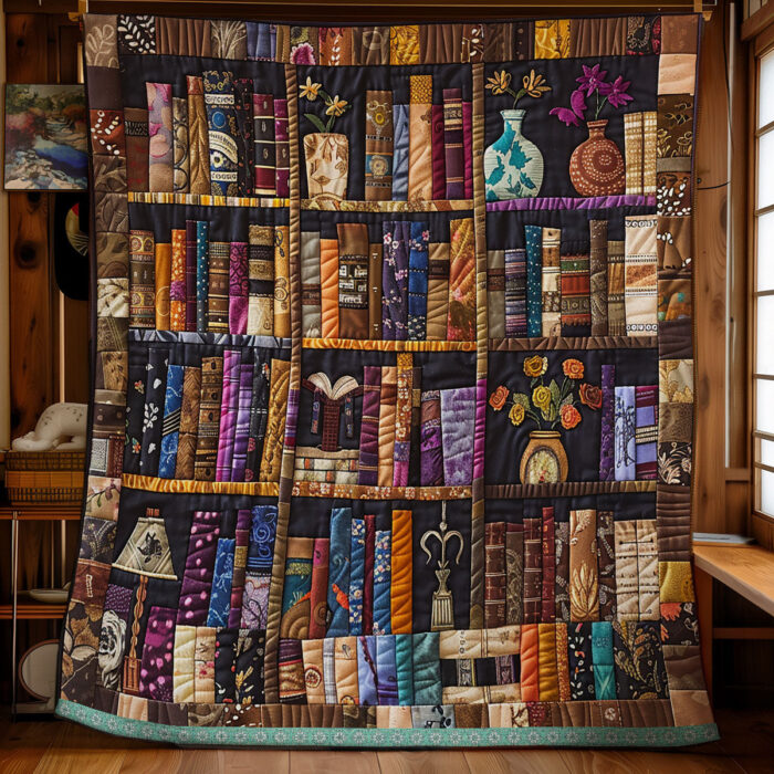 Book Lovers XR3008009CL Quilt - Image 2