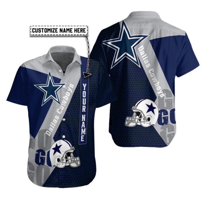 Dallas Cowboys Personalized Button Shirt BB857