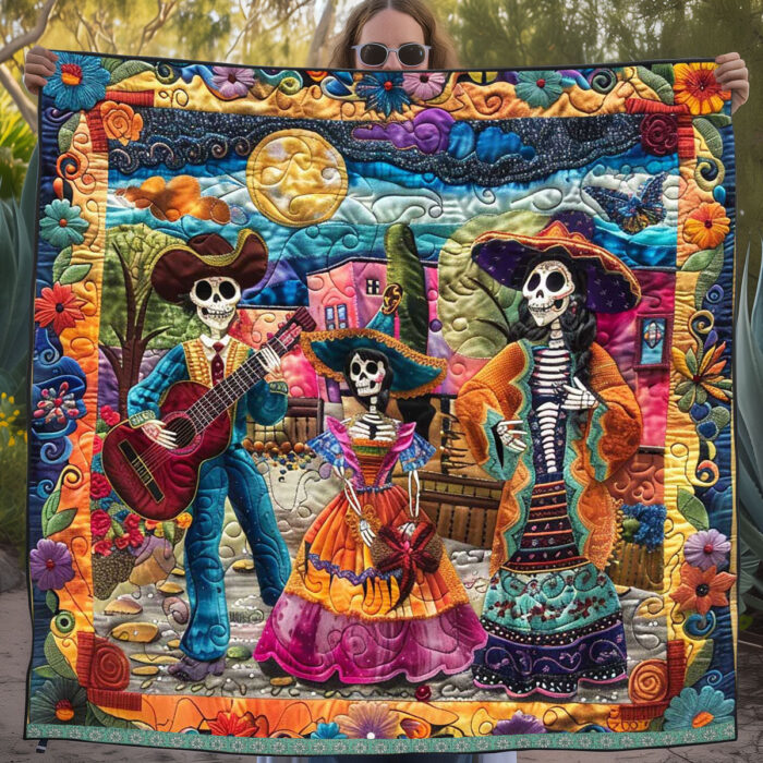 Day Of The Dead WJ2009010CL Quilt - Image 3