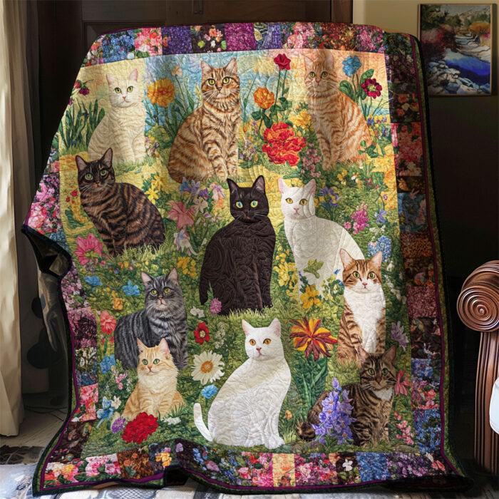 Garden Cat XR0708003CL Quilt - Image 3