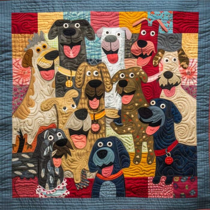 Happy Dogs WM0808001CL Quilt - Image 4