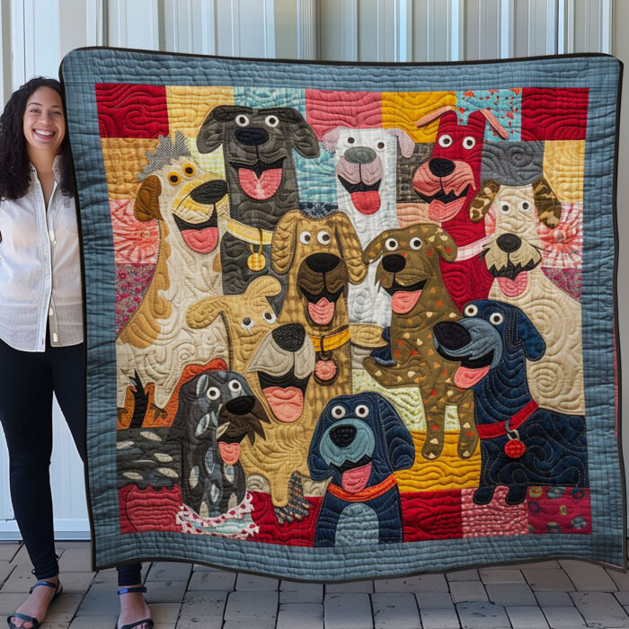 Happy Dogs WM0808001CL Quilt - Image 3