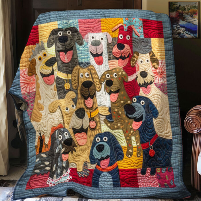 Happy Dogs WM0808001CL Quilt - Image 2