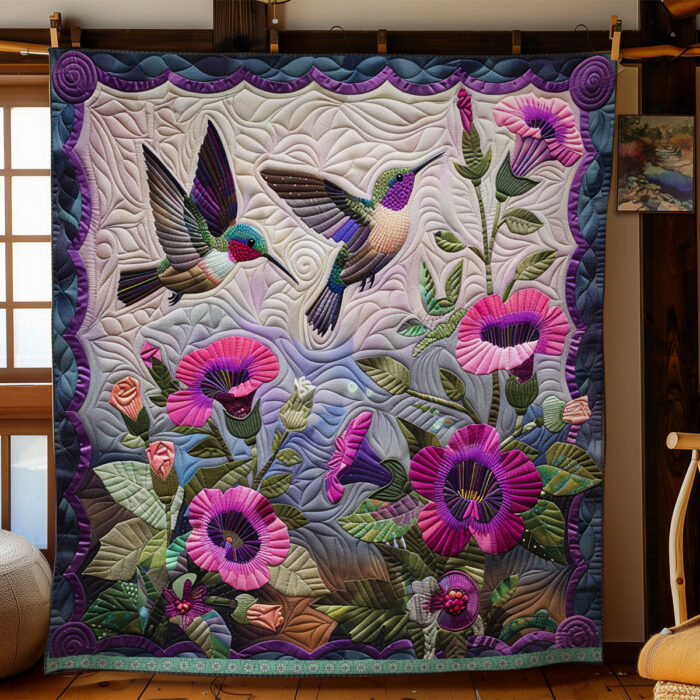 Hummingbirds XR2606009CL Quilt - Image 5