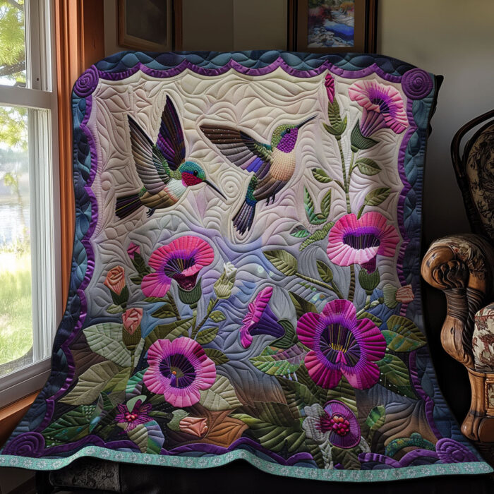 Hummingbirds XR2606009CL Quilt - Image 6