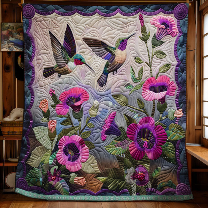Hummingbirds XR2606009CL Quilt - Image 4