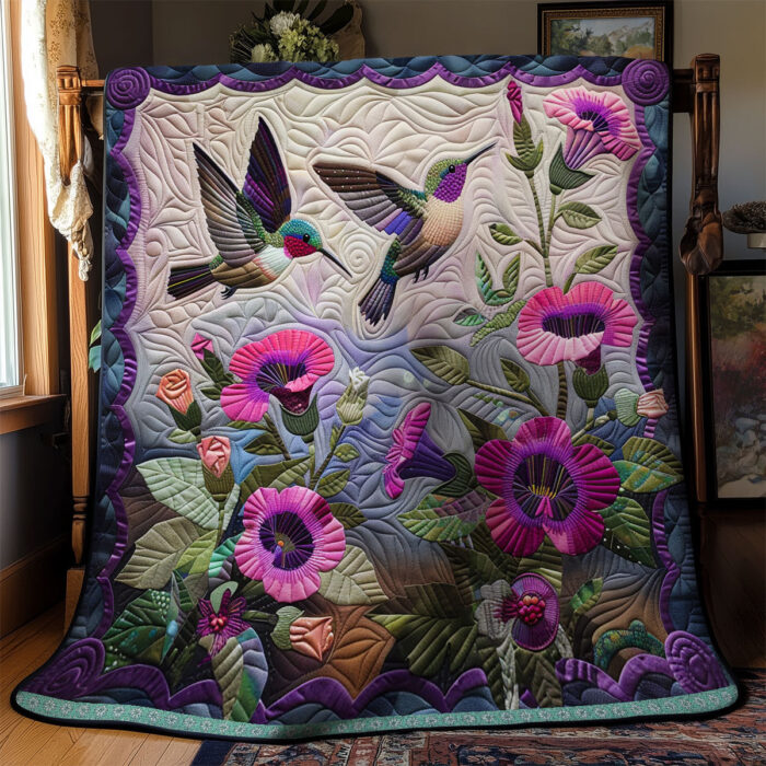 Hummingbirds XR2606009CL Quilt - Image 3