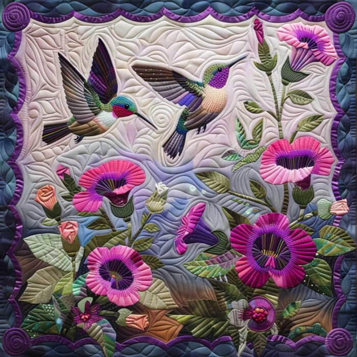 Hummingbirds XR2606009CL Quilt - Image 7