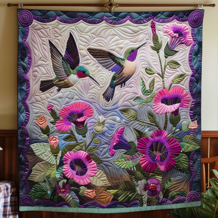 Hummingbirds XR2606009CL Quilt - Image 2