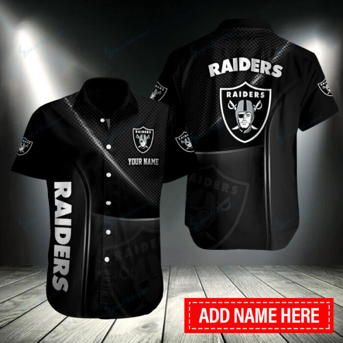 Las Vegas Raiders Personalized Button Shirt BB060