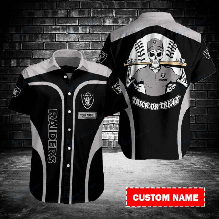 Las Vegas Raiders Personalized Button Shirt BB170