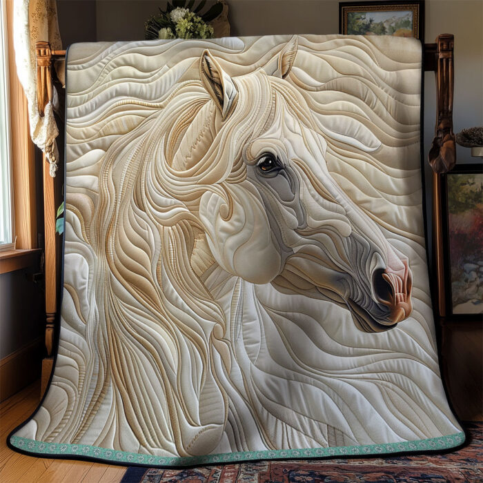 Running White Horse XR2906003CL Quilt - Image 5