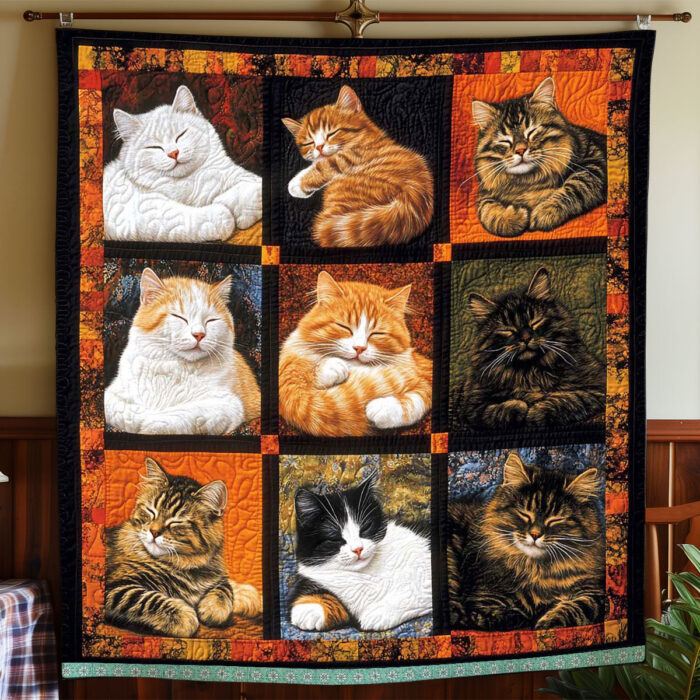 Sleeping Cat Collection WP0608022CL Quilt - Image 2