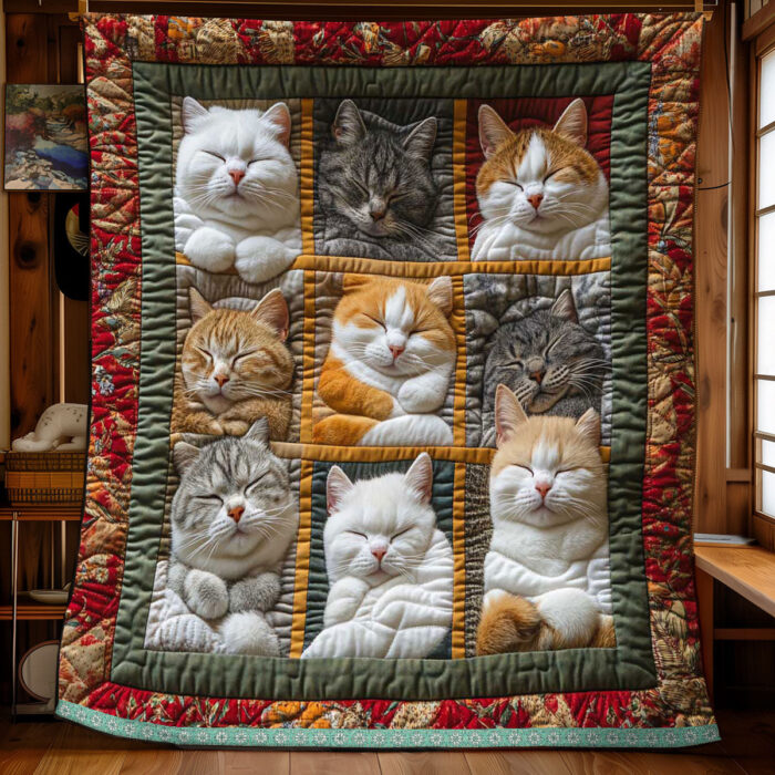 Sleeping Royal Cat WP0608019CL Quilt - Image 5
