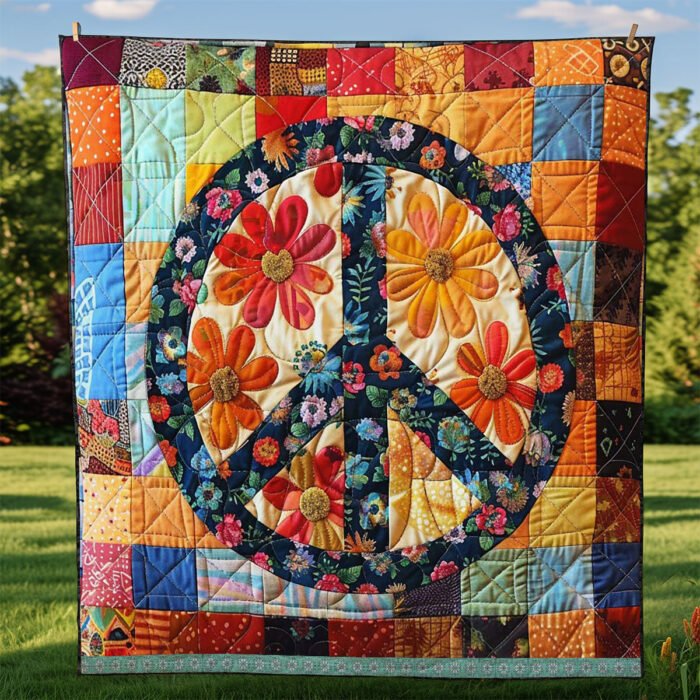 Trippy Hippie Sign WJ2007038CL Quilt - Image 5