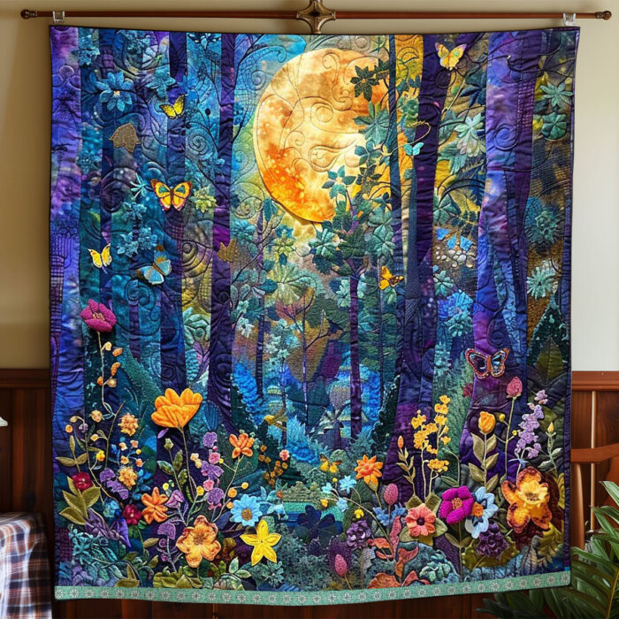 Vibrant Forest Moonlight WP0509049CL Quilt - Image 2