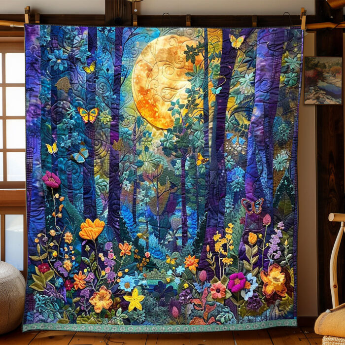 Vibrant Forest Moonlight WP0509049CL Quilt - Image 3