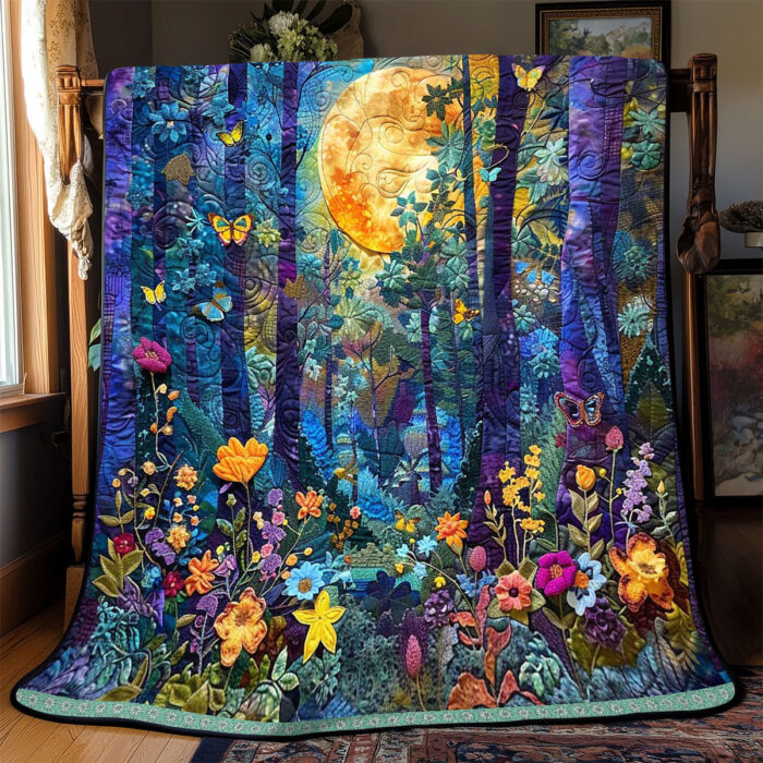 Vibrant Forest Moonlight WP0509049CL Quilt - Image 4